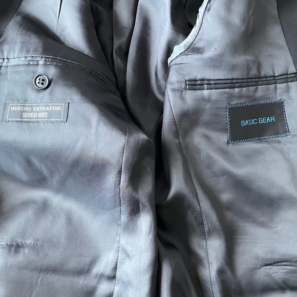 Basic Gear Men's Vest Suit, 3 pcs Black, 38R Jacket and 32"x28" Trousers - Picture 6 of 16